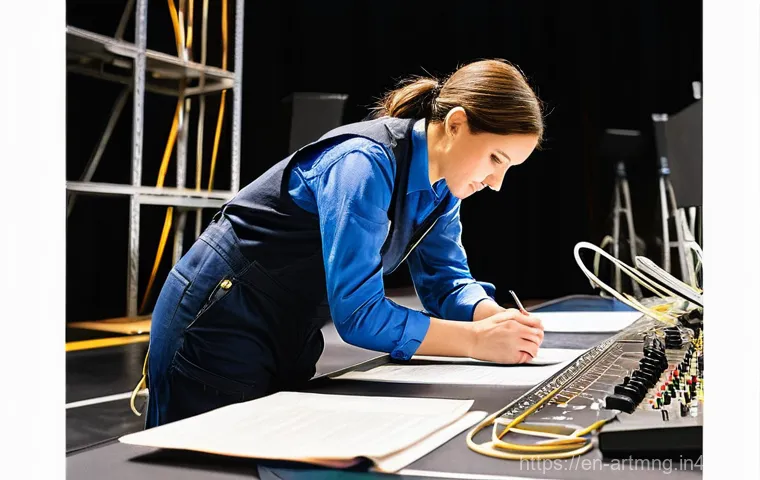 공연예술 프로덕션 관리 - **"The Calm Amidst the Storm"**
    A highly competent production manager, a woman in her late 30s w...