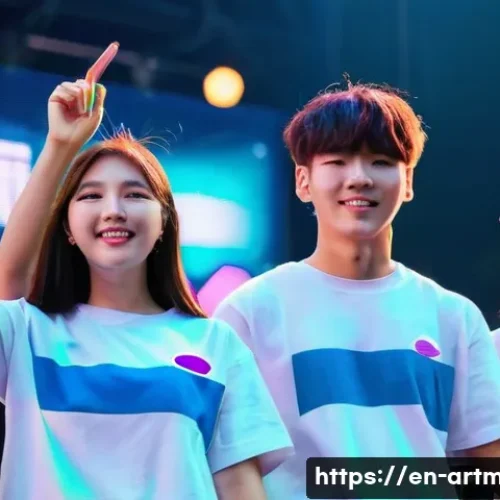 K POP과 문화산업 - **Prompt: Global K-Pop Fandom Unity**
    A vibrant, diverse group of K-Pop fans from around the wor...